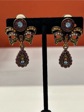 Heidi Daus Seductive Fantasy colorful dangle earrings
